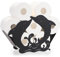 BTSKY Metal Toilet Paper Roll Holder - Mate Black Animals Style Toilet Tissue Holder, Freestanding & Wall Mount Toilet Tissue Storage Container for Bathroom, Home, Kitchen, Toilet (Dolphin)