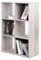PACHIRA Bücherregal mit 3 Ebenen, 2 * 3 Holz Bücherschrank Stufenregal, Standregal mit 3 Fächern, offenes Aufbewahrungsregal Würfelregal für Kleidung, Spielzeug, Büroregal für Wohnzimmer