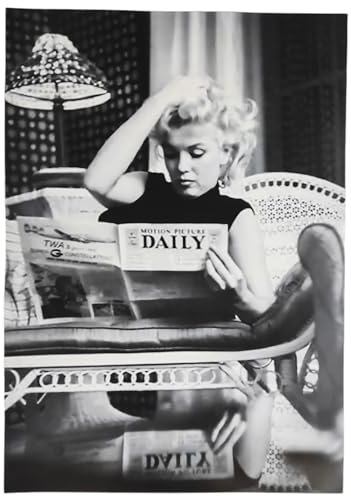 KUSTOM ART Dekoratives Wandposter Serie Star von HollYwood Marilyn Monroe Gesetz Daily Kunstdruck auf beschichtetem Papier 42 x 30 cm ohne Rahmen