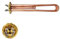 220V 6KW 63mm Round Flange Copper Heater Immersion Heater Instant Immersion Water Heating Element