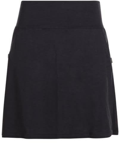 Vishes - Alternative Bekleidung - Kurzer Damen Basic Rock Bio-Rock Baumwoll-Rock Einfarbig Schlicht schwarz 38