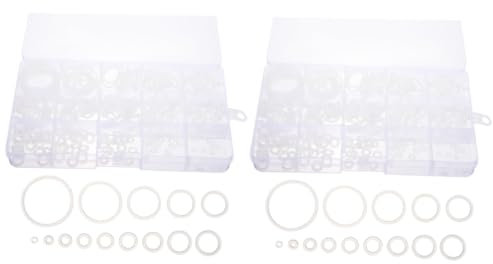 JECOMPRIS 2 Sätze O-Ring Reparatursatz für Schlauchlätzchen Bohrlochset Waschschlauch o Ringe wasserhahn waschmaschine schlauch Dichtung Wasserschlauch Unterlegscheiben-Sortiment Kieselgel