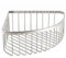 Pebble Grey™ Elemental Corner Shower Basket for Bathroom Storage, Shower Caddy Organiser, Wall Mounted with Screws, Anti-Rust, Concealed Fixings, Bathoom Essentials (Chrome)