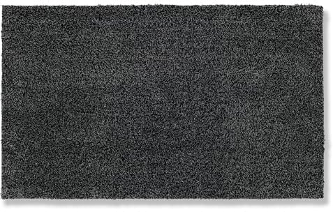 Astra Fussmatte innen rutschfest - nachhaltige Schmutzfangmatte waschbar 30°C - Türmatte PVC-FREI - Fußabtreter pflegeleicht - Fußmatte 40x60 cm anthrazit