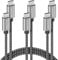 deleyCON USB C Kabel SET 0,5m+1m+2m (60W Schnellladekabel) Ladekabel Datenkabel für Apple iPhone 16 15 Pro Max Samsung Galaxy S25 S24 S23 S22 iPad Airpods Watch MacBook iMac Tablet Switch PS5