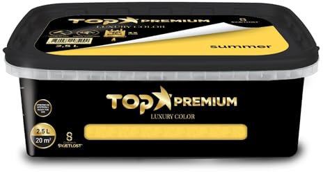 Chromos Svjetlost TOP PREMIUM Interior Wall Paint – Luxury Colour Emulsion with High Opacity, Eggshell Finish, Easy Application – SUMMER – 2.5L