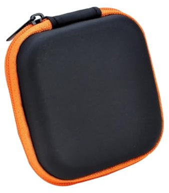 Veemoon Eva Headphone Storage Box for Wired Earphones Cute Case Soft Lining Mesh Pouch