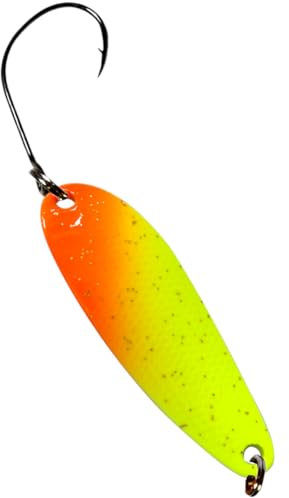 SEABUZZ Mini Barsch & Forellen Spoon BLAZE 3,5g 38mm Forellenköder & Barschköder mit Angelhaken - Blinker Forelle & Raubfisch Angeln Köder - Sport Fischköder - Kunstköder - Wobbler – Angelzubehör (05)