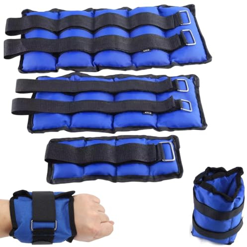 1kg 2kg 3kg 4kg 5kg Wrist Ankle Weights Set Adjustable Leg Hand Straps Running for Women Men Fitness Exercise Pilates Gym workout Strength Resistant Training Pads