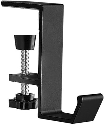 MAYOKIAAR Kopfhörer Ständer,Schwarzer Kopfhörerhalter Single Layer Hook Headset Halterung Schreibtisch Organizer, Platzsparend und Stabil für Headsets und Kopfhöreraufbewahrung