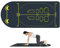 Dickes Workout-Pad, Bodenbelag für Zuhause, Fitnessstudio, Laufband, schalldichter Bodenschutz, 60 x 150 cm, verbesserte Stabilität für Zuhause, Fitnessstudio, Training und Fitness-Routinen, Schwarz