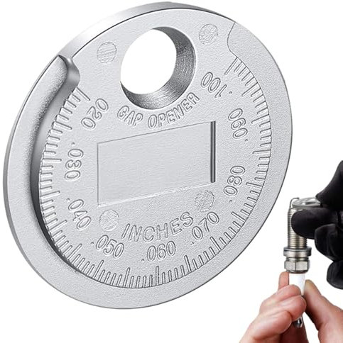 Zündkerzen Abstand Werkzeug - Tragbares Zündkerzen-Einstellwerkzeug,Münzform Zündkerzenprüfer Aus Metall Für Motorrad, Auto & LKW