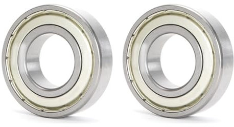 HAISHANG 2 Stück 6000ZZ Kugellager 10mm x 26mm x 8mm,Rillenkugellagern Chromstahl mit Metall Double Shielded Dichtung für Skateboards,Roller,Drehbänke