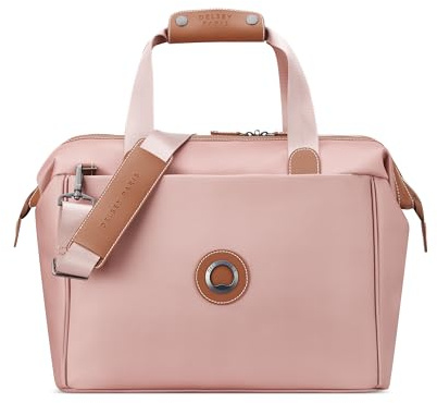 DELSEY PARIS Chatelet 2.0 - Small Weekender - Travel Duffle Bag - Carry On Duffle bag with Laptop Compartment and Shoes Pocket – Lightweight Travel Bag, Blush Pink