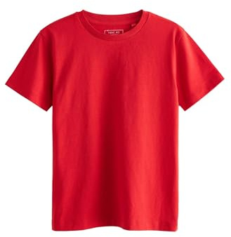 NEXT Jungen Reguläre Passform Regular Fit Kurzarm-T-Shirt Rot 170