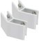 LIFKICH 2Pièces Pince Verre Réglable Clip de Support pour Glissement pour Balustrades