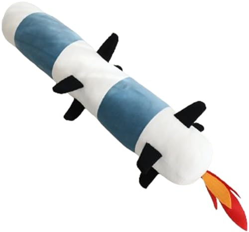 Xiyocadt Seitenschläferkissen, Rocket Plüschen Kissen Seitenschläfer, Body Pillow Körperkissen, Schlafkissen Kuschkissen Körperkissen, Geschenk Puppe für Schlafen (85CM,Blau)