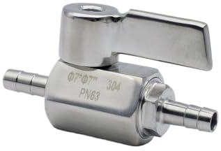 Robinet à tournant sphérique SS304 7-25 mm(Stainless steel,18mm x18mm)