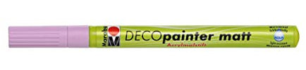 Marabu Deco 1–2 mm Spitze, Maler, Filzstift,, pastellrosa, 1 x 2.5 x 14 cm