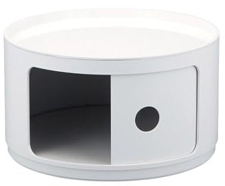 Kartell Componibili, Conteneur 1 élément, Blanc, Base ronde