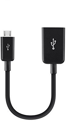 Belkin - Adaptateur micro USB Mâle vers USB-A Femelle pour Smartphones et Tablettes Android - Noir