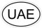 Kiwistar - Autoaufkleber - 10x6,6 cm - außen klebend - Vereinigte Arabische Emirate UAE 10 x 6,6 cm Autoaufkleber Sticker Aufkleber KFZ Flagge Fahne