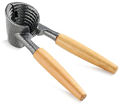New Star Foodservice 28324 Heavy Duty Pecan and Nutcracker with Wood Handles