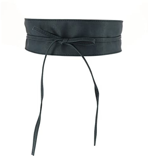 FASHIONGEN - Damen gürtel, Taillengürtel, Bindgürtel, Obi gürtel MICA - Blau marin, L-XL