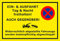 Melis-Folienwerkstatt Parken verboten Schild – EIN-und Ausfahrt Tag und Nacht freihalten - auch gegenüber – 45x30 cm – 3mm Hartschaum – Verschiedene Größen und Materialien – Mit Bohrlöchern