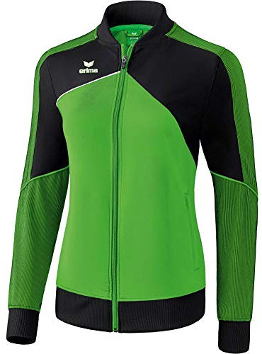 ERIMA Damen Jacke Premium One 2.0 Präsentationsjacke, green/schwarz/weiß, 36, 1011813