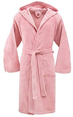 Bassetti Accappatoio con Cappuccio in Cotone Uomo Donna Made in Italy Disponibile in Varie Taglie e Colori (Rosa, Taglia M, 155-165 cm)