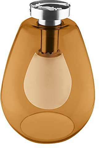 LEDVANCE Vintage Edition 1906, Deckenleuchte mit E27 Sockel, Oranges Glas, Ohne Leuchtmittel, Cone