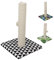 Croci Optical Basic - Tiragraffi per Gatti Adulti, Grandi e Piccoli, Tappetino con Albero 42 cm e Corda con Pallina Gioco Calmante Gatto, Graffiatoio in Sisal, Giochi per gli Animali da Casa
