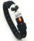 Hispania Colors Pulsera- Yacht azul marino, cierre de ancla y bandera de España. (Azul marino, 18)