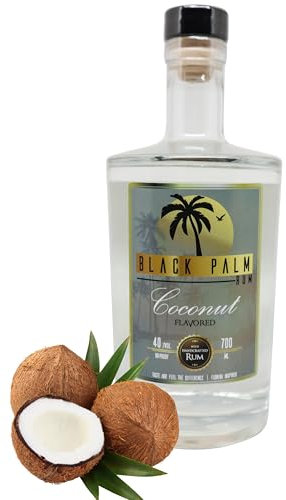 Black Palm Rum - Coconut | handcrafted 40% vol. | 0,7L | weich | Cocos |