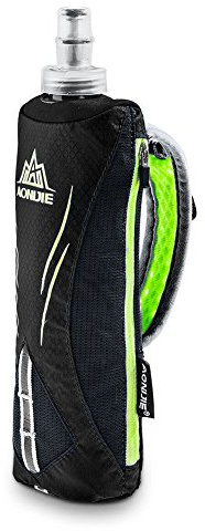 AONIJIER Running Hand-held 500ml Collapsible Water Soft Bottle Kettle Holder Wrist Storage Bag, Loading In Hydration Pack For Marathon Race,Outdoor