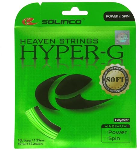 Solinco Hyper-G - Set di Corde da Tennis morbide (16L)