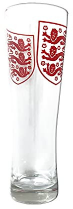 England FA Football World Cup European Crest Tall Peroni Style Bar Beer Pint Glass