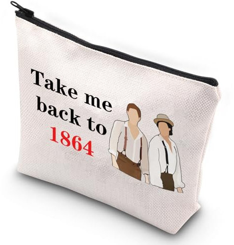 G2TUP Vampire Diaries Damon/Stefan Salvatore 1864 Reißverschluss-Tasche Take Me Back to 1864 Originals Fandom Geschenk, Take Me Back to 1864,