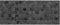 Panorama Spritzschutz Schwarze Sechseckige Fliese 60x300 cm - Küchenrückwand Platte - Küchenwand - Küche Selbstklebend