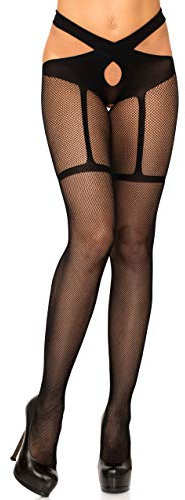 Leg Avenue Strumpfhose-86014 Strumpfhose Black 1X/2X