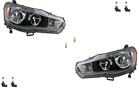 Johns, Scheinwerfer Halogen passend für Mitsubishi Lancer CY 08- Leuchtmittel Set Li Re