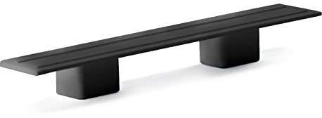 Seiletech.de GARDINENSCHIENE ENDKAPPEN | Set 2 Stück | PVC | 3-läufig | schwarz | Gardinen Schiene Vorhangschienen