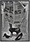 ZCHX Toilette Sexy Frau Lesen Zeitung Leinwand Drucke Moderne Bar Schwarz Weiß Mädchen in der Toilette Malerei Vintage Bilder Poster (Color : A, Size : 50x70cm No Frame)