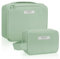 2Pcs Makeup Bag Travel Makeup Bag Waterproof Cosmetic Bag Portable Makeup Organizer Bag for Women Girls(Green)
