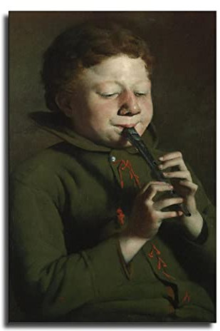 Joseph Decker The Genius Poster Dekorative Malerei Leinwand Wandkunst Wohnzimmer Poster Schlafzimmer Gemälde 30 x 45 cm