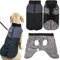 Hundemantel Mit Fleece gefütterte warm Hundejacke, Hundeweste Winter Warme Winddichte, Wasserdicht, Reflektierend Hunde Jacke Kleidung für kleine mittel große Hunde (S, Schwarz)