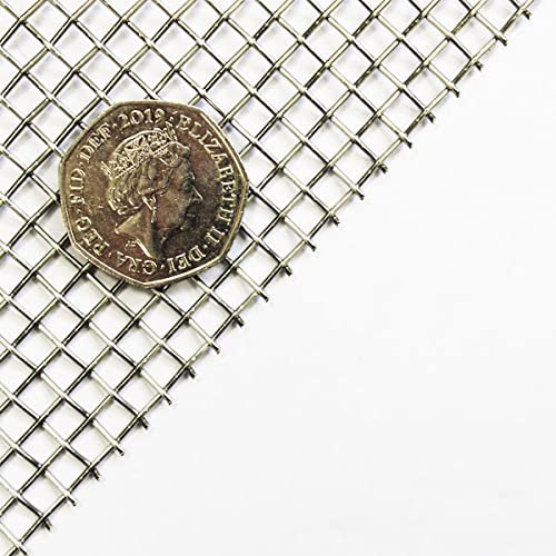 The Mesh Company Stainless Steel Wire Mesh Quality Metal Mesh Heavy Duty & Fine Wire Mesh For DIY & Filter Applications (4mm Hole 500 x 500mm Sheet)