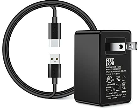 FITE ON 5V Type C Power Charger Compatible with NEXPOW Car Jump Starter 1500A 2000A Peak Battery Starter; GOOLOO GP2000 GT3000 Portable Car Jump Starter Adapter