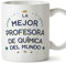MUGFFINS Tazas para PROFESORA DE QUÍMICA mujer - En Español - Mejor del Mundo - 11 oz / 330 ml - Regalo original y divertido